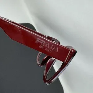 Prada | Accessories | Prada Burgundy Sunglasses Frame Only  display picture 1